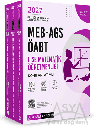 2027 MEB AGS ÖABT Lise Matematik Öğretmenliği Konu Anlatımlı (3 Kitap)