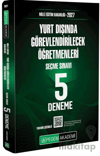2027 MEB Yurt Dışında Görevlendirilecek Öğretmenleri Seçme Sınavı Tamamı Çözümlü 5 Deneme