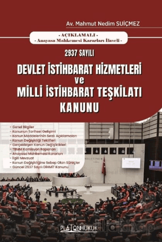2937 Sayılı Devlet İstihbarat Hizmetleri ve Milli İstihbarat Teşkilatı