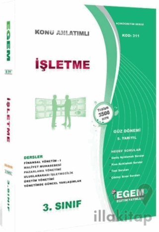 3. Sınıf 5. Yarıyıl İşletme Konu Anlatımlı Soru Bankası Kod 311
