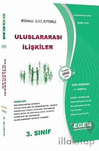 3. Sınıf 5. Yarıyıl Uluslararası İlişkiler Konu Anlatımlı Soru Bankası