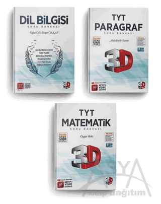 3D Yayınları TYT Matematik Paragraf Dil Bilgisi Soru Bankası Seti