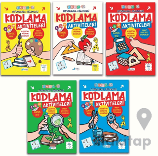 4-6 Yaş Oyunlarla Kodlama Etkinlikleri Seti - 5 Kitap