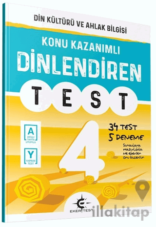 4. Sınıf Din Kültürü ve Ahlak Bilgisi Dinlendiren Test Eker