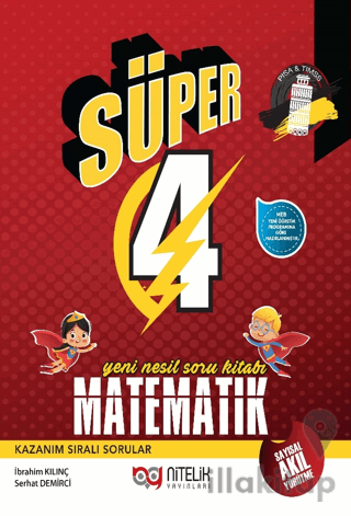 4. Sınıf Süper Matematik Yeni Nesil Soru Kitabı