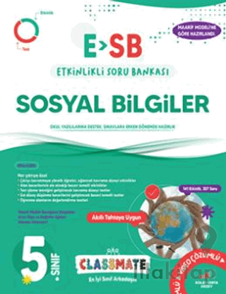5. Sınıf Classmate (ESB) Sosyal Bilgiler Etkinlikli Soru Bankası