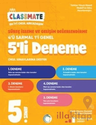 5. Sınıf Classmate Süreç İzleme ve Gelişim Değerlendirme 5 li Deneme