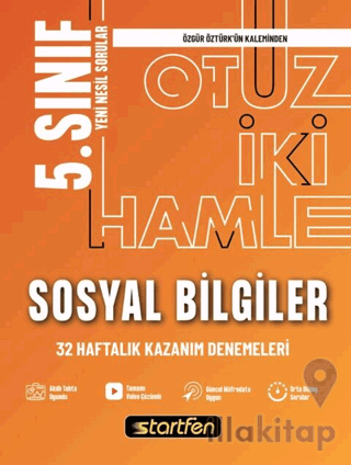 5. Sınıf Sosyal Bilgiler 32 Haftalık Kazanım Denemeleri