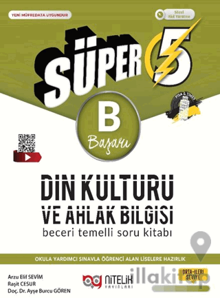 5. Sınıf Süper Din Kültürü ve Ahlak Bilgisi (B) Beceri Temelli Soru Kitabı