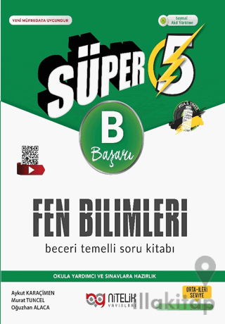 5. Sınıf Süper Fen Bilimleri Beceri Temelli Soru Kitabı (B)