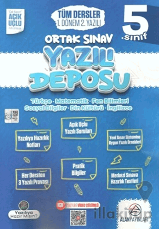 5. Sınıf Tüm Dersler Ortak Sınav 1. Dönem 2. Yazılı