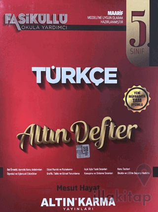5. Sınıf Türkçe Altın Defter