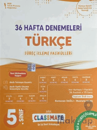 5. Sınıf Türkçe Classmate 36 Hafta Denemeleri