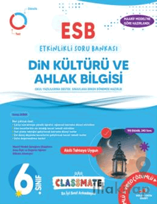 6. Sınıf Classmate Din Kültürü ve Ahlak Bilgisi Etkinlikli Soru Bankas