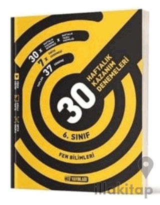 6. Sınıf Fen Bilimleri 30 Haftalık Kazanım Denemeleri