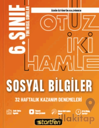 6. Sınıf Sosyal Bilgiler 32 Haftalık Kazanım Denemeleri