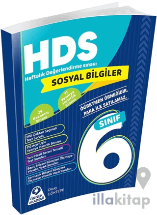 6. Sınıf Sosyal Bilgiler Haftalık Değerlendirme Sınavı HDS
