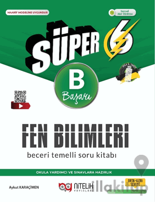 6. Sınıf Süper Fen Bilimleri Beceri Temelli Soru Kitabı (B)