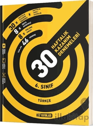 6. Sınıf Türkçe 30 Haftalık Kazanım Denemeleri