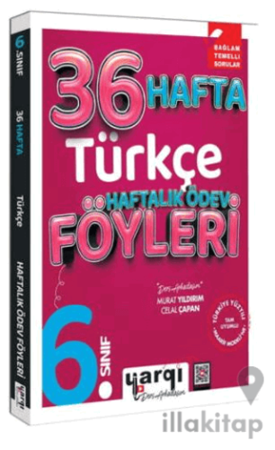 6. Sınıf Türkçe 36 Haftalık Ödev Föyleri