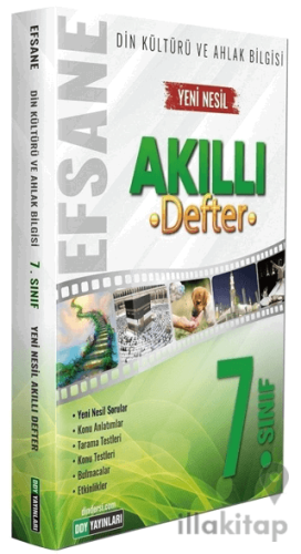 7. Sınıf Din Kültürü ve Ahlak Bilgisi Efsane Akıllı Defter