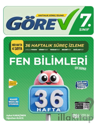 7. Sınıf Görev Fen Bilimleri 36 Haftalık Süreç İzleme Kitabı