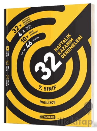 7. Sınıf İngilizce 32 Haftalık Kazanım Denemeleri