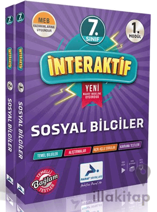 7. Sınıf İnteraktif Sosyal Bilgiler Etkinlik Çalışma Kitabı