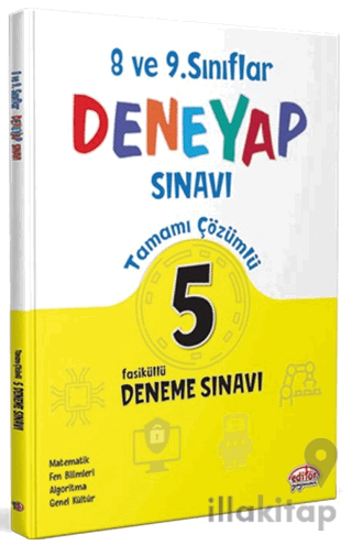 8-9. Sınıf Deneyap Tamamı Çözümlü 5 Deneme Sınavı