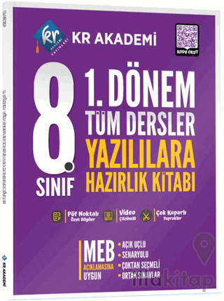 8. Sınıf 1. Dönem Tüm Dersler Yazılılara Hazırlık Kitabı