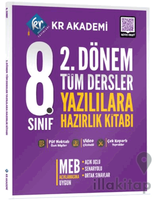 8. Sınıf 2. Dönem Tüm Dersler Yazılılara Hazırlık Kitabı