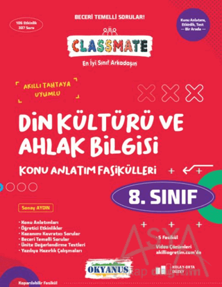 8. Sınıf Classmate Din Kültürü ve Ahlak Bilgisi Konu Anlatım Fasikülleri