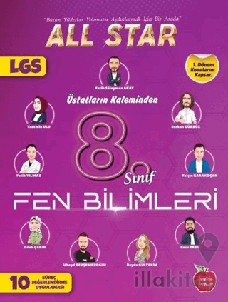 8. Sınıf Fen Bilimleri 1.Dönem 10 Süreç Değerlendirme Denemesi Üstatla