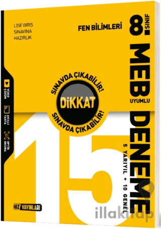 8. Sınıf Fen Bilimleri 15 Deneme