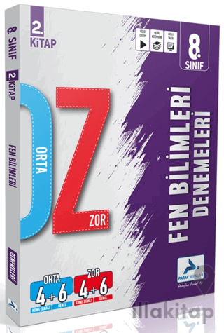 8. Sınıf Fen Bilimleri Orta Zor Branş Deneme - 2. Kitap