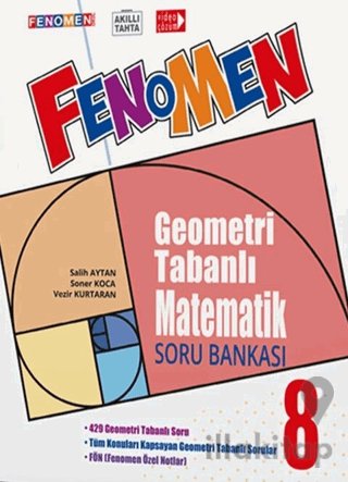 8. Sınıf Geometri Tabanlı Matematik Soru Bankası Fenomen Okul Yayınları