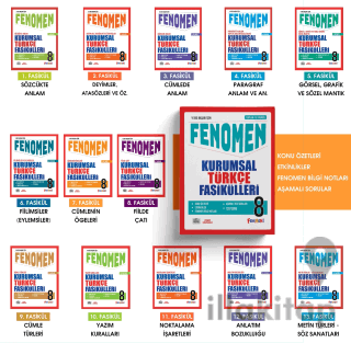8. Sınıf Kurumsal Türkçe Fasikülleri (13 Fasikül)