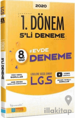 8. Sınıf LGS 1.Dönem Video Çözümlü 5'li Deneme Sınavı