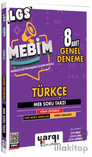 8. Sınıf LGS MEBİM Türkçe 8 Adet Genel Deneme