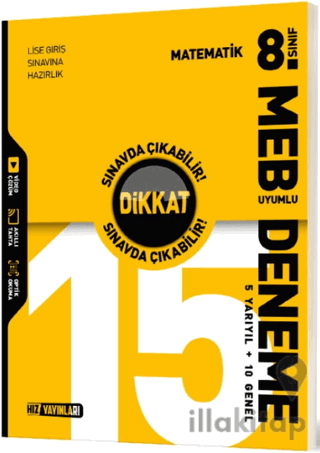 8. Sınıf Matematik 15 Deneme