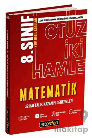 8. Sınıf Matematik 32 Hamle Haftalık Kazanım Denemeleri