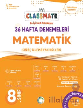 8. Sınıf Matematik Classmate 36 Hafta Denemeleri