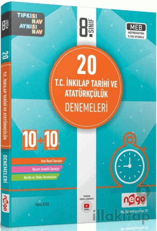 8. Sınıf T.C İnkılap Tarihi ve Atatürkçülük 20li Branş Deneme Video Çö