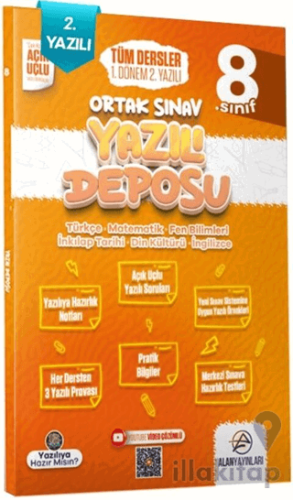 8. Sınıf Tüm Dersler Ortak Sınav 1. Dönem 2. Yazılı