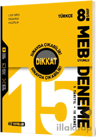 8. Sınıf Türkçe 15 Deneme