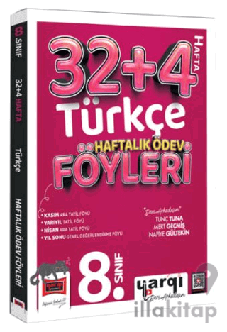 8.Sınıf Türkçe 32+4 Haftalık Ödev Föyleri