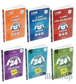 8. Sınıf Türkçe + Matematik + Fen Bilimleri + İngilizce + Din Kültürü Ve Ahlak Bilgisi + T.C İnkılap Tarihi Ve Atatürkçülük Sarmal Deneme Set