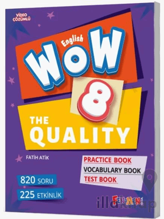 8. Sınıf Wow English The Quality Hepsi 1 Arada Gama Okul Yayınları
