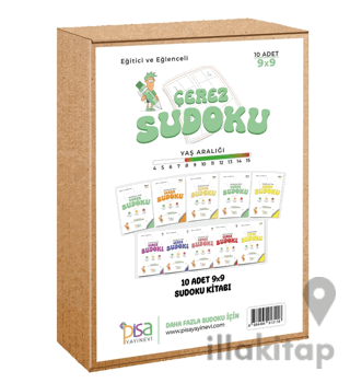 9x9 Eğitici ve Eğlenceli 10 Adet Çerez Sudoku Set