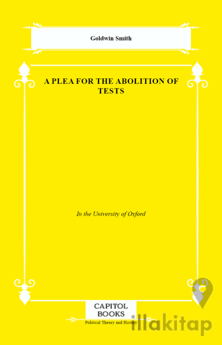 A Plea for the Abolition of Tests